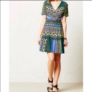 EUC Tracy Reese x Anthro New Moon Tribal Dress 0